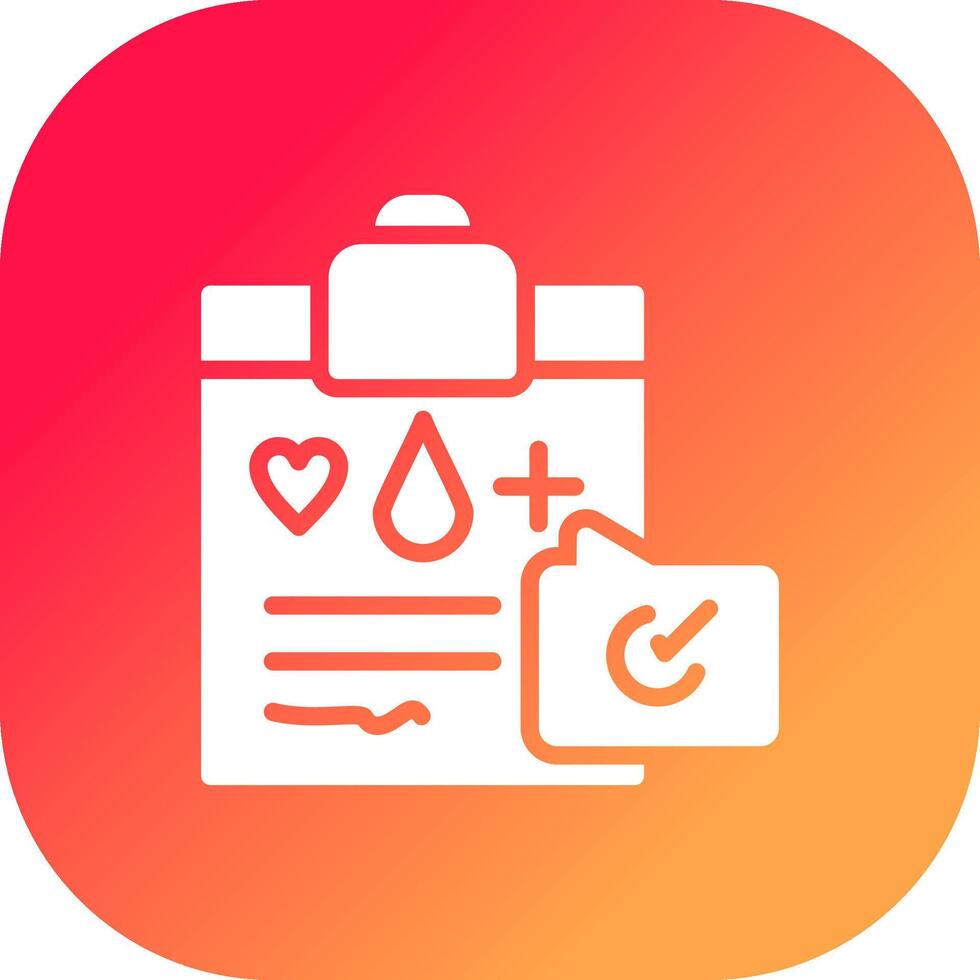 diseño de icono creativo de registro médico vector