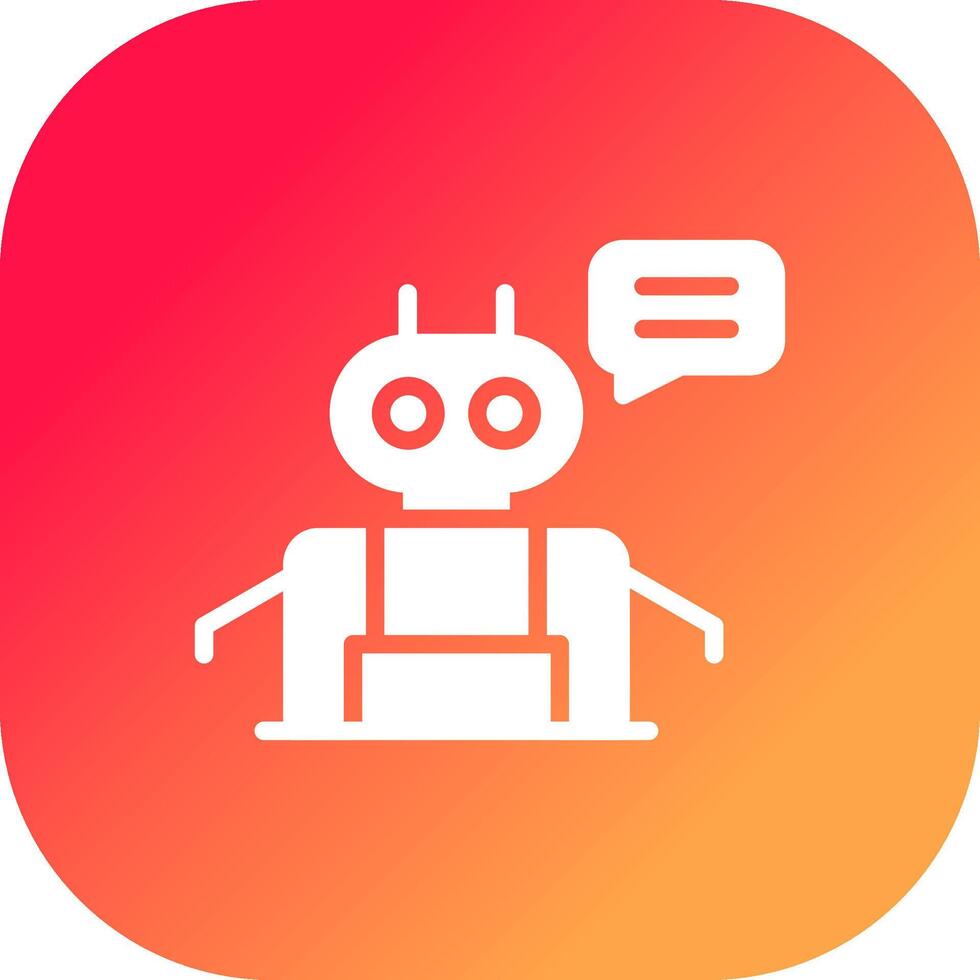 Chatbot Creative Icon Design vector