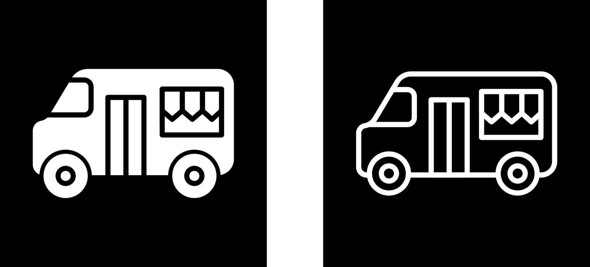 Fast Food Truck Vector Icon