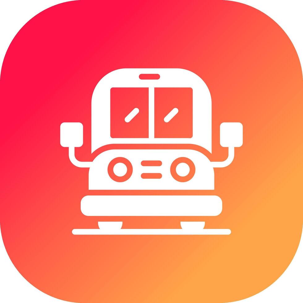 Bus Creative Icon Design vector