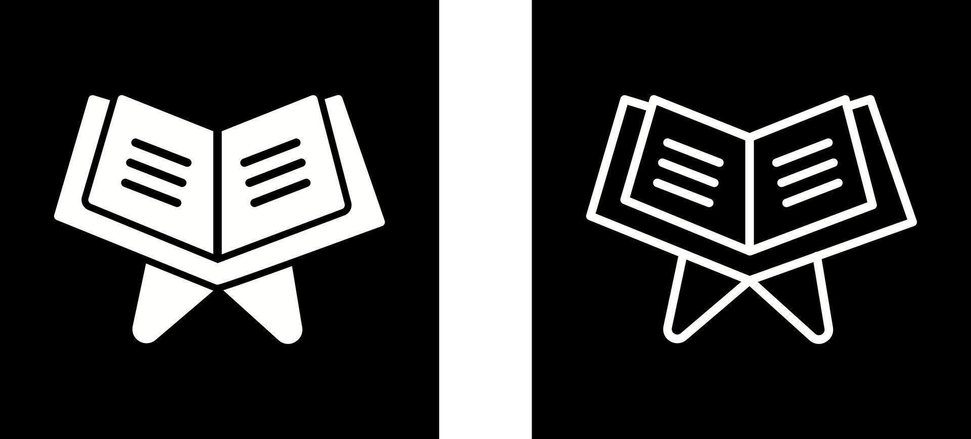 Reading Holy Book Vector Icon