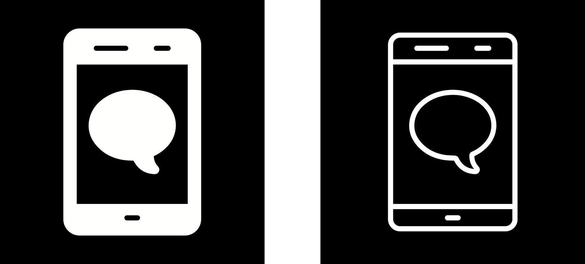 Single Message Bubble Vector Icon