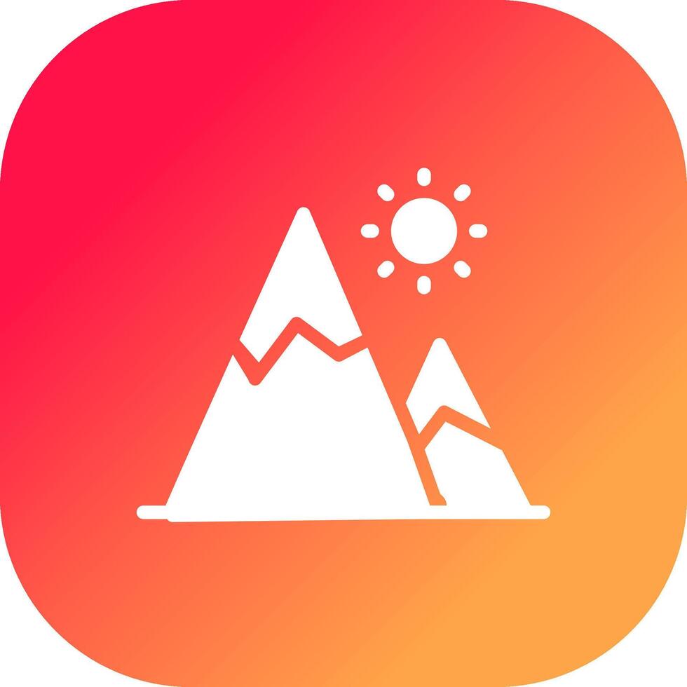 Mountain Creative Icon Design vector