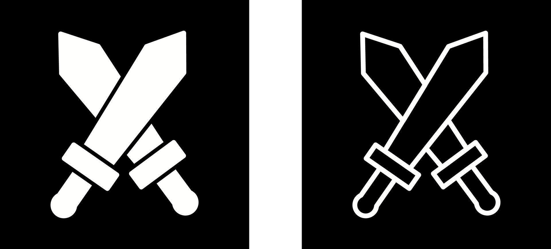 Two Swords Vector Icon