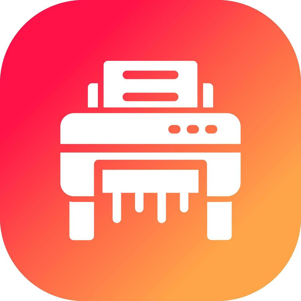 Paper Shredder Creative Icon Design vector