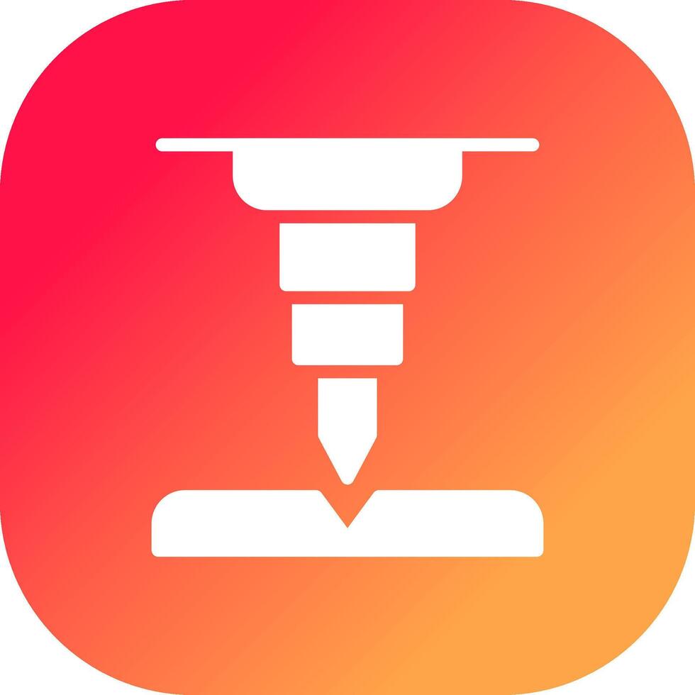 Glyph Dradient Corner Design vector