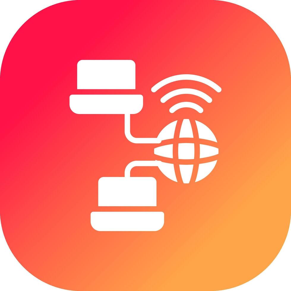 Glyph Dradient Corner Design vector