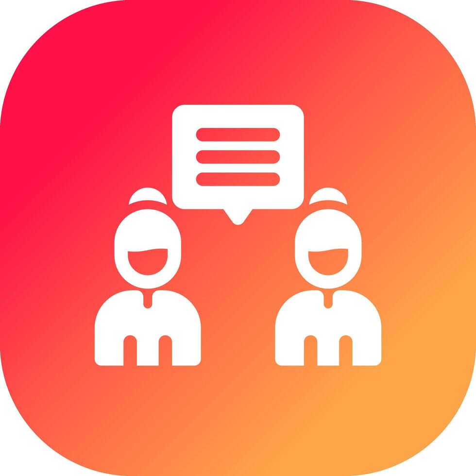 Discuss Creative Icon Design vector