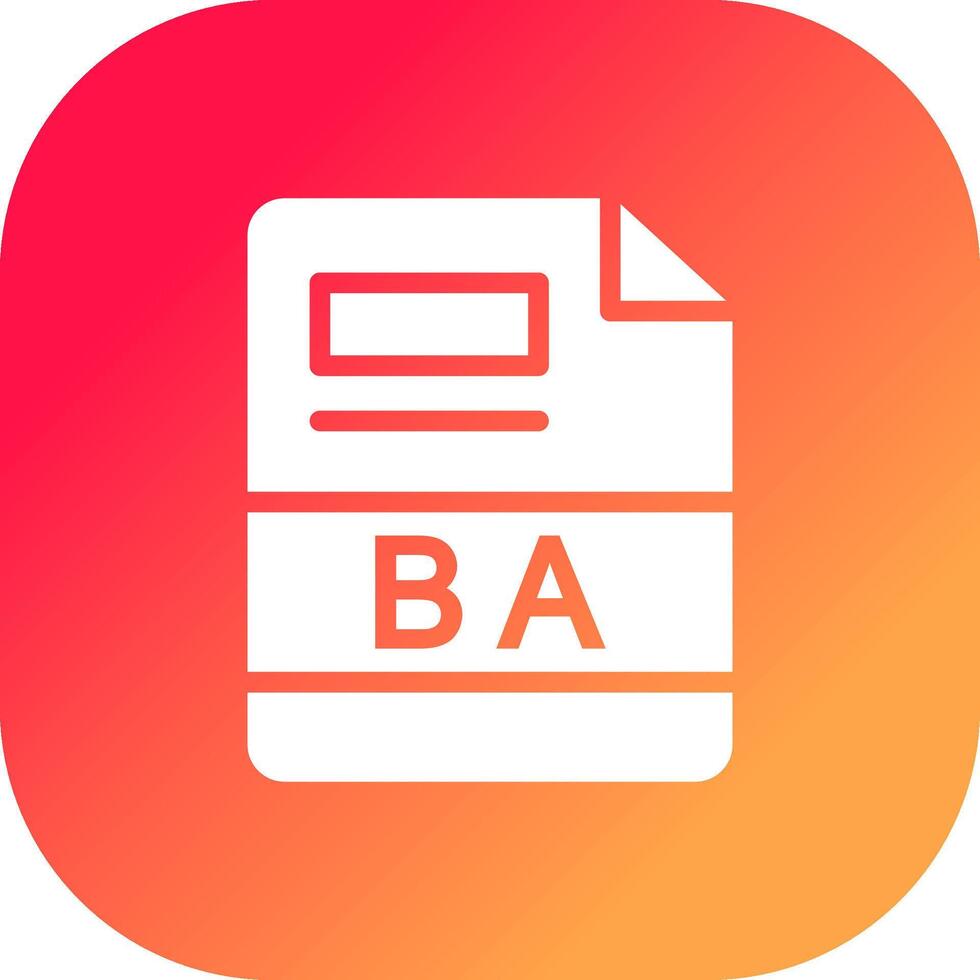 BA Creative Icon Design vector