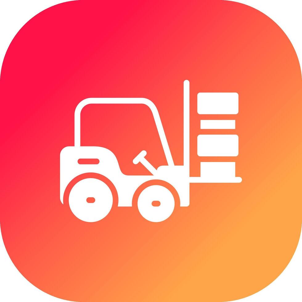 Forklift Creative Icon Design vector