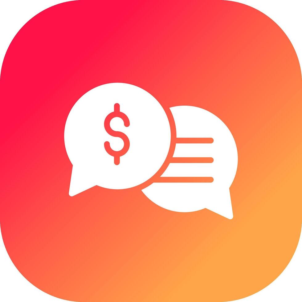 Business Dialog Creative Icon Design vector