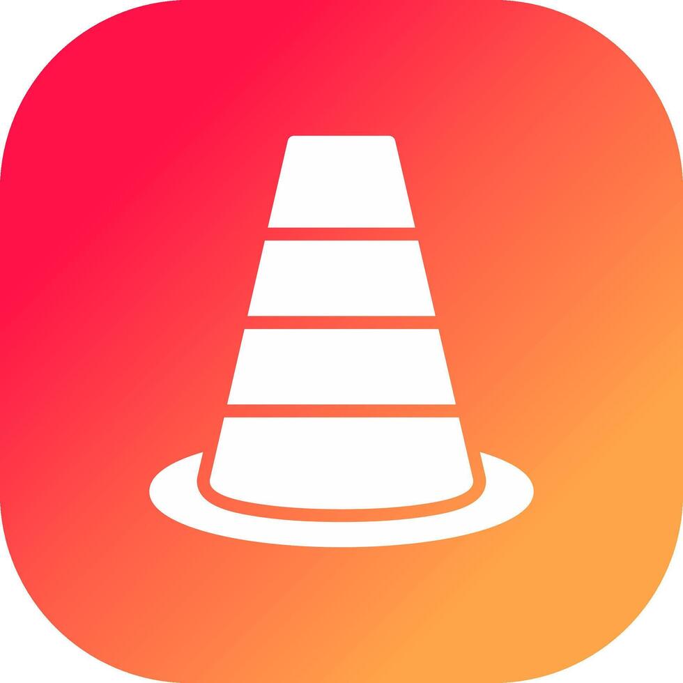 Traffic Cone Creative Icon Design vector