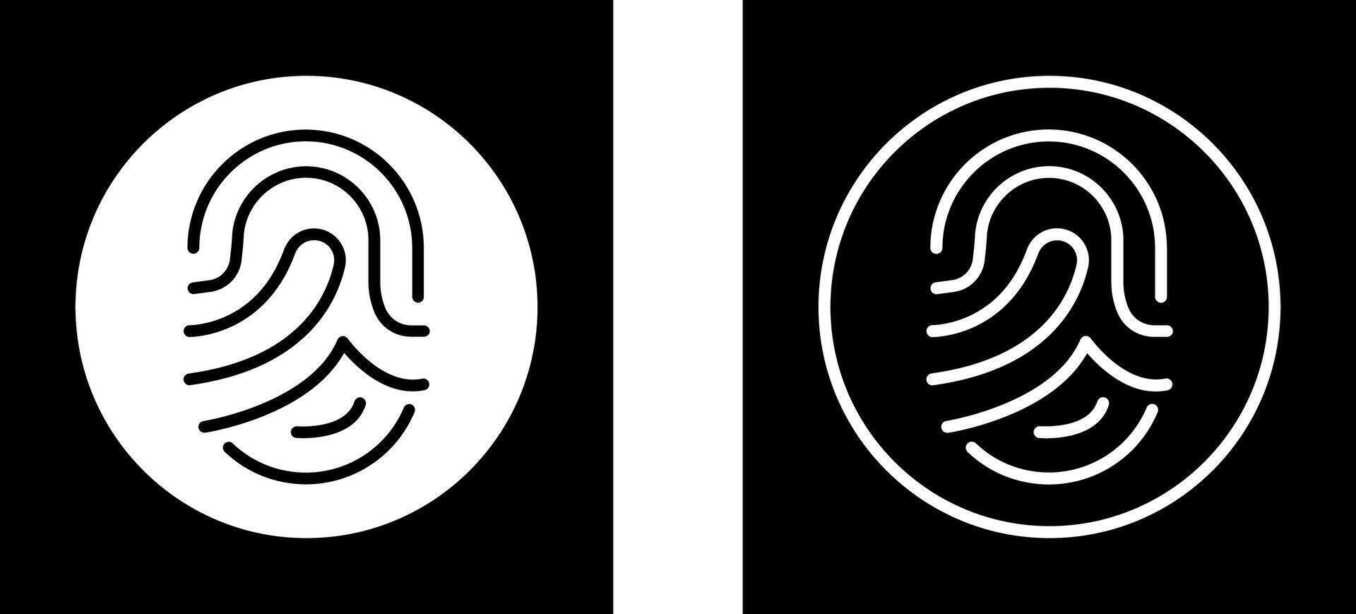 Fingerprint Vector Icon