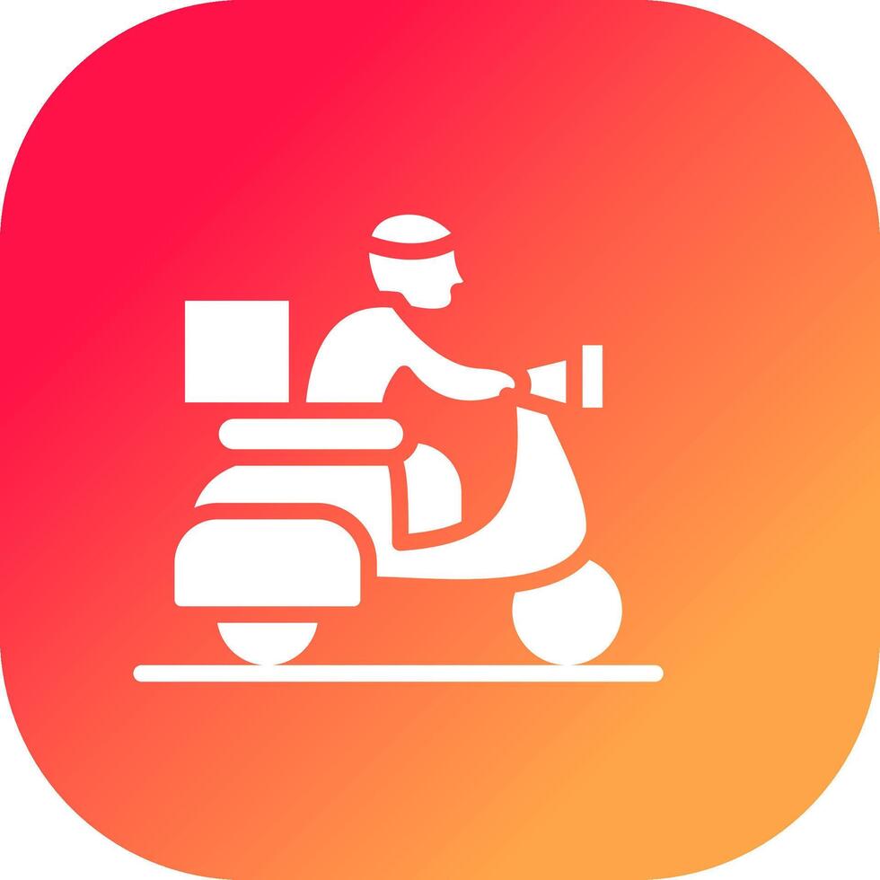 Delivery Bike Creative Icon Design vector