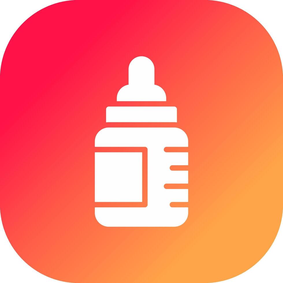 Feeding Bottle Creative Icon Design vector