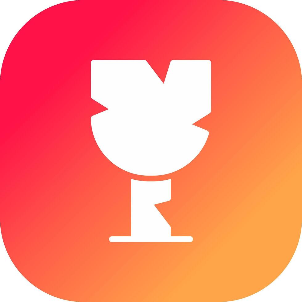Broken Glass Creative Icon Design vector