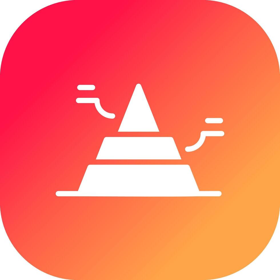 Basic Pyramid Creative Icon Design vector