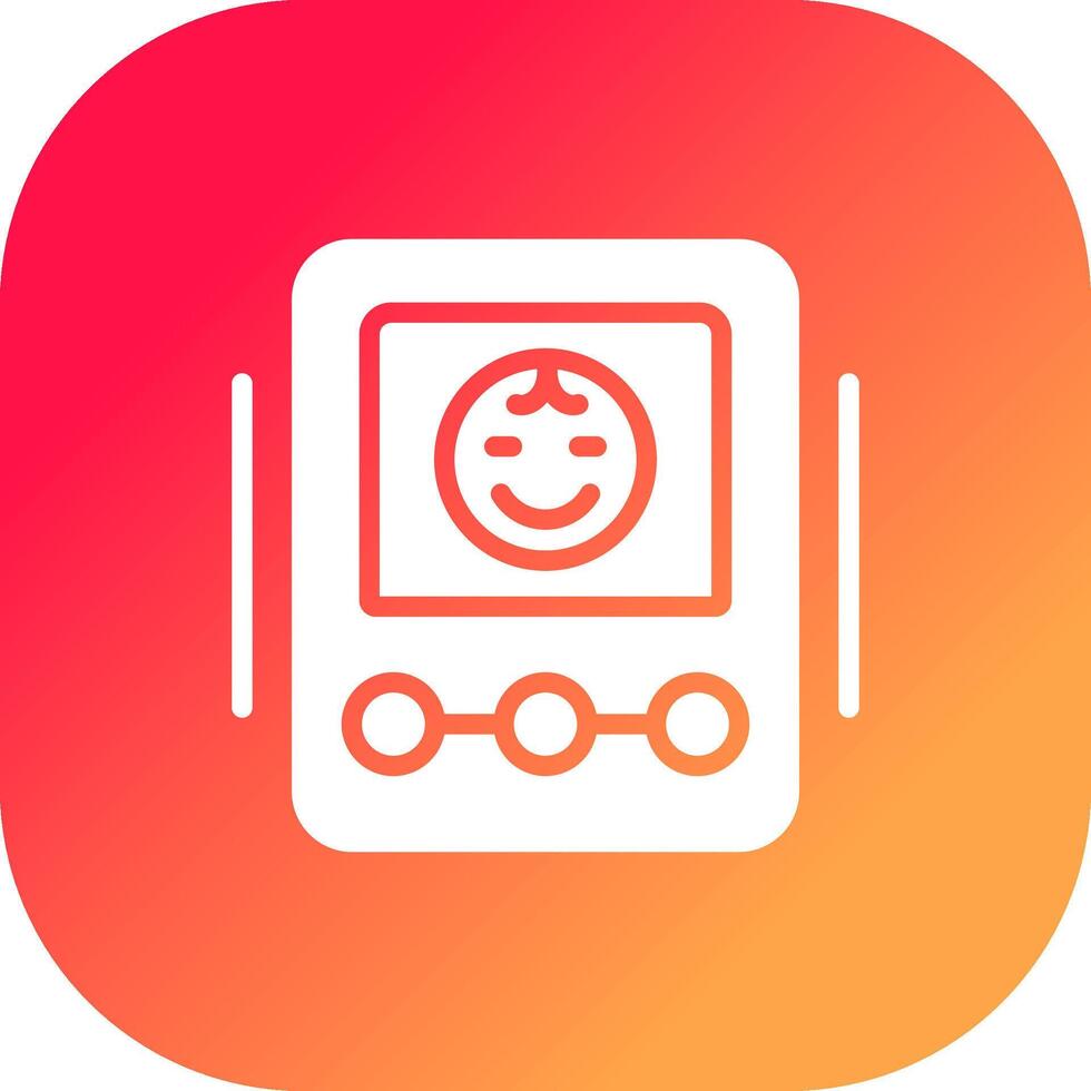 Baby Monitor Creative Icon Design vector