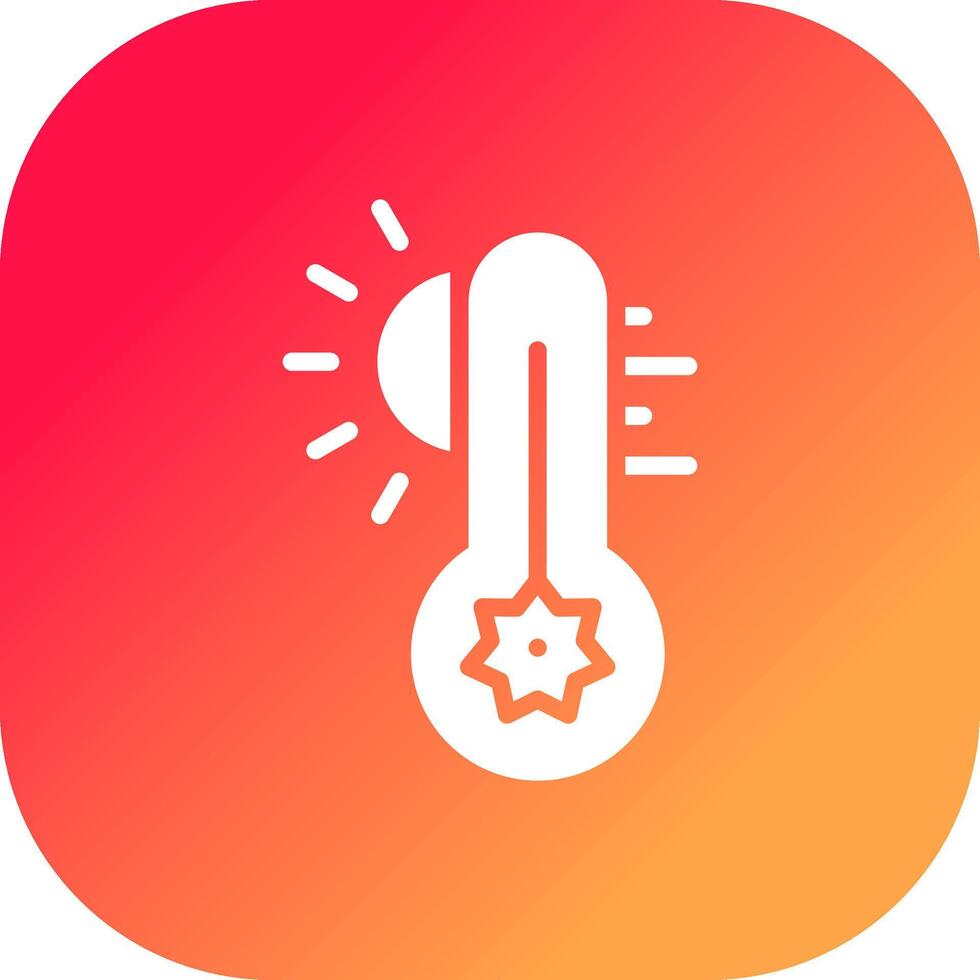 Hot Temperature Creative Icon Design vector