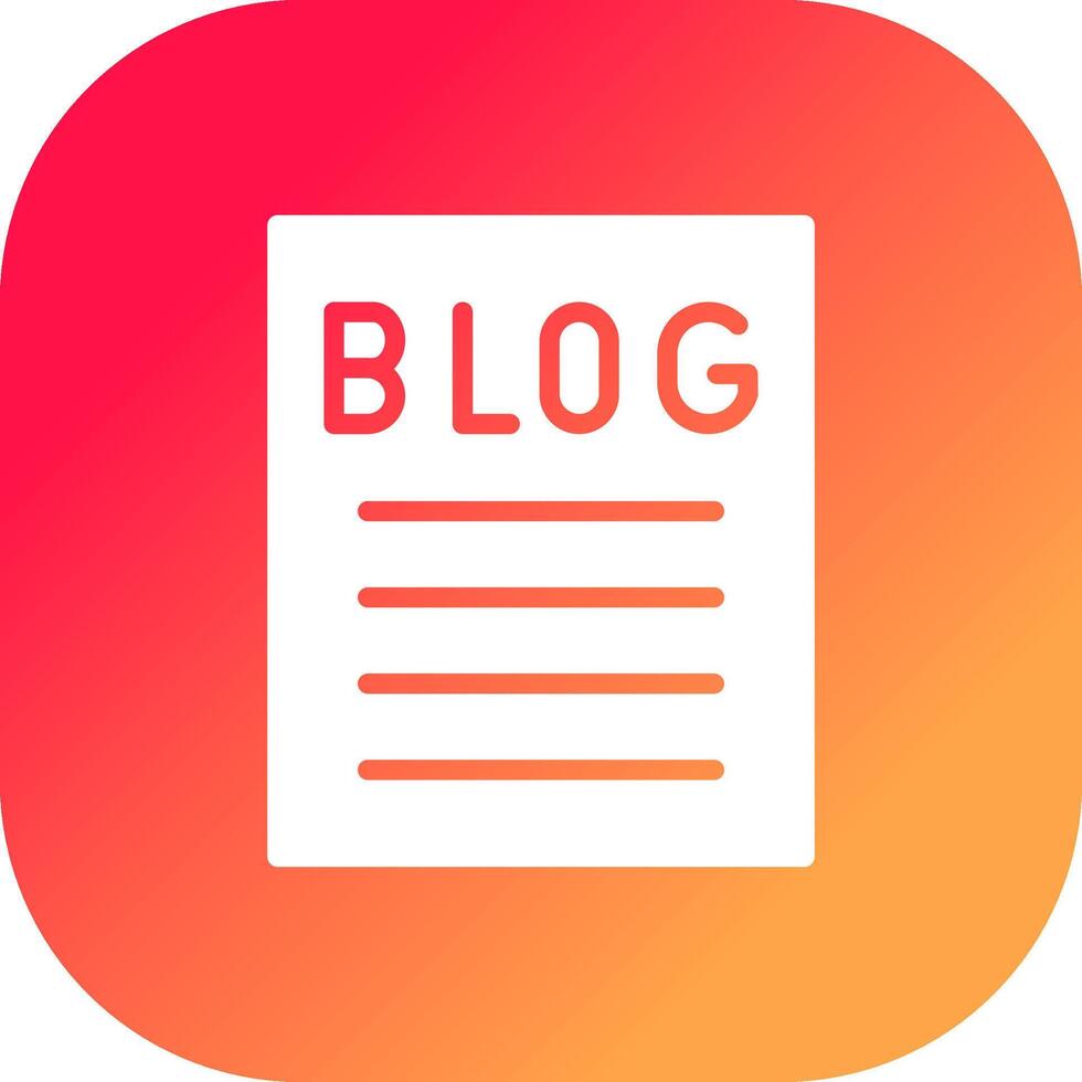Blogging Creative Icon Design vector