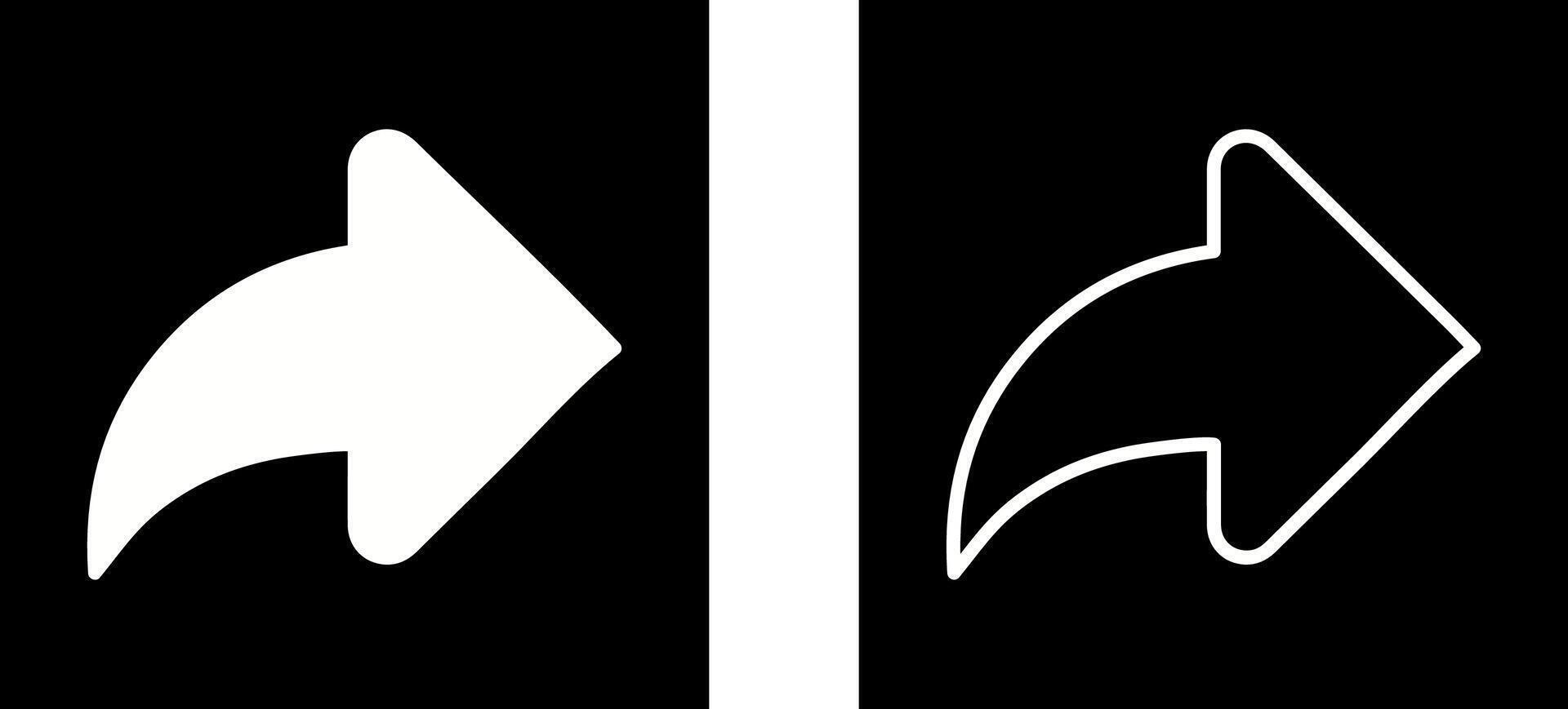 Right Back Arrow Vector Icon