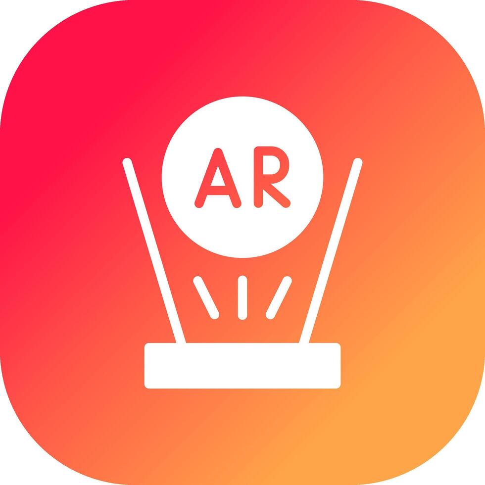 Augmented Reality Creative Icon Design vector