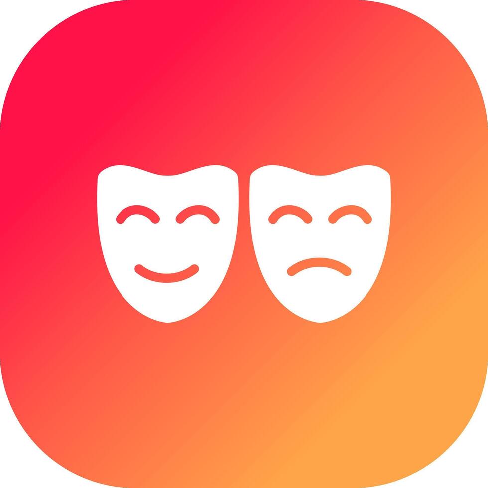 diseño de icono creativo de máscaras de teatro vector