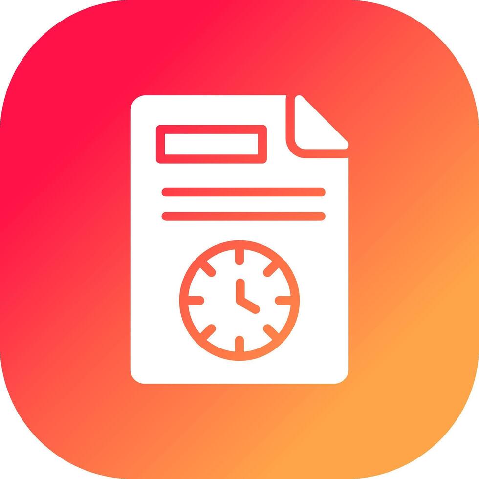 Schedule Creative Icon Design vector