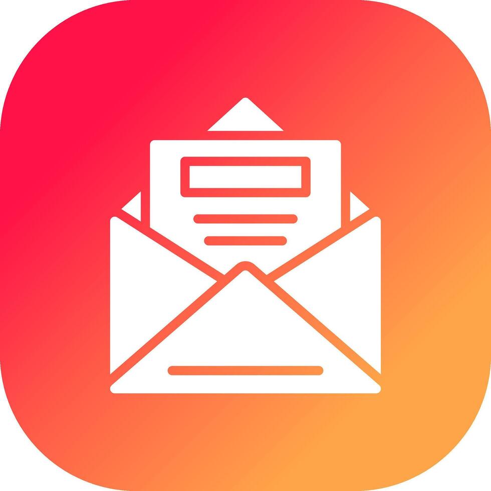 Open Email Creative Icon Design vector