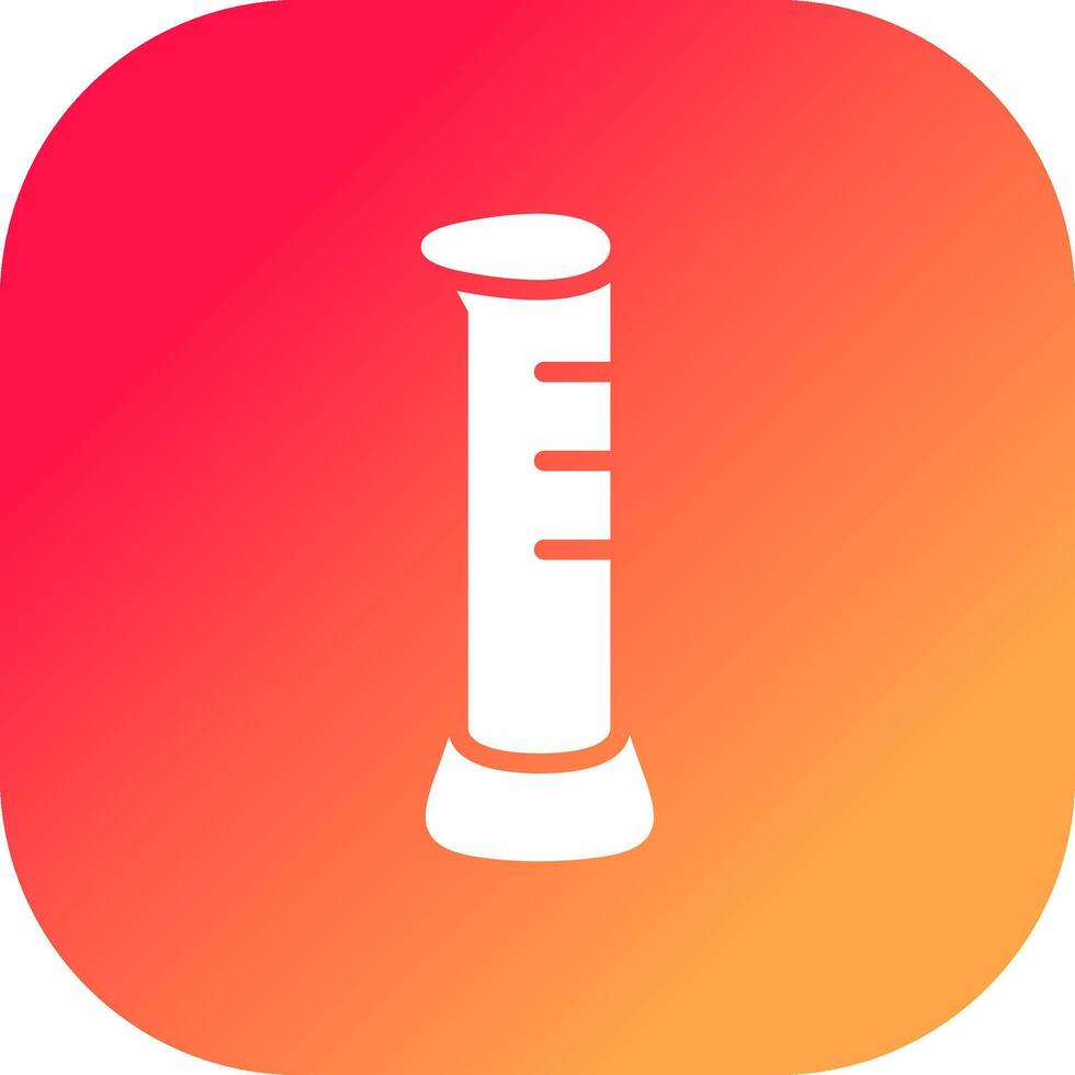 Graduated Cylinder Creative Icon Design vector