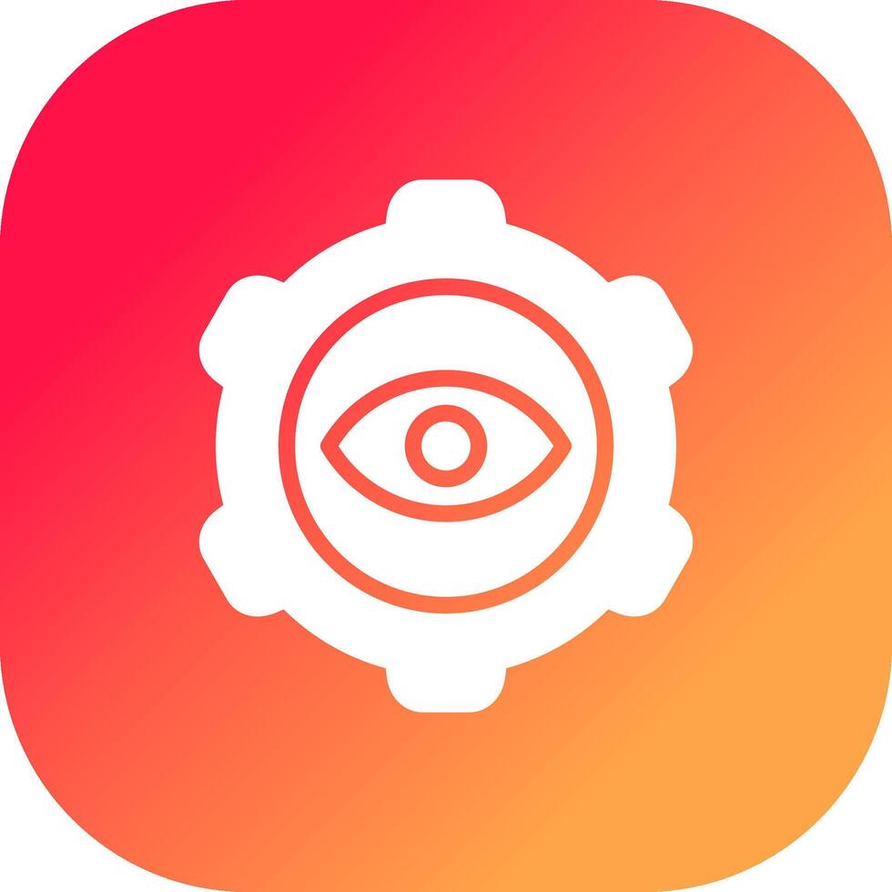 Eye Setting Creative Icon Design vector