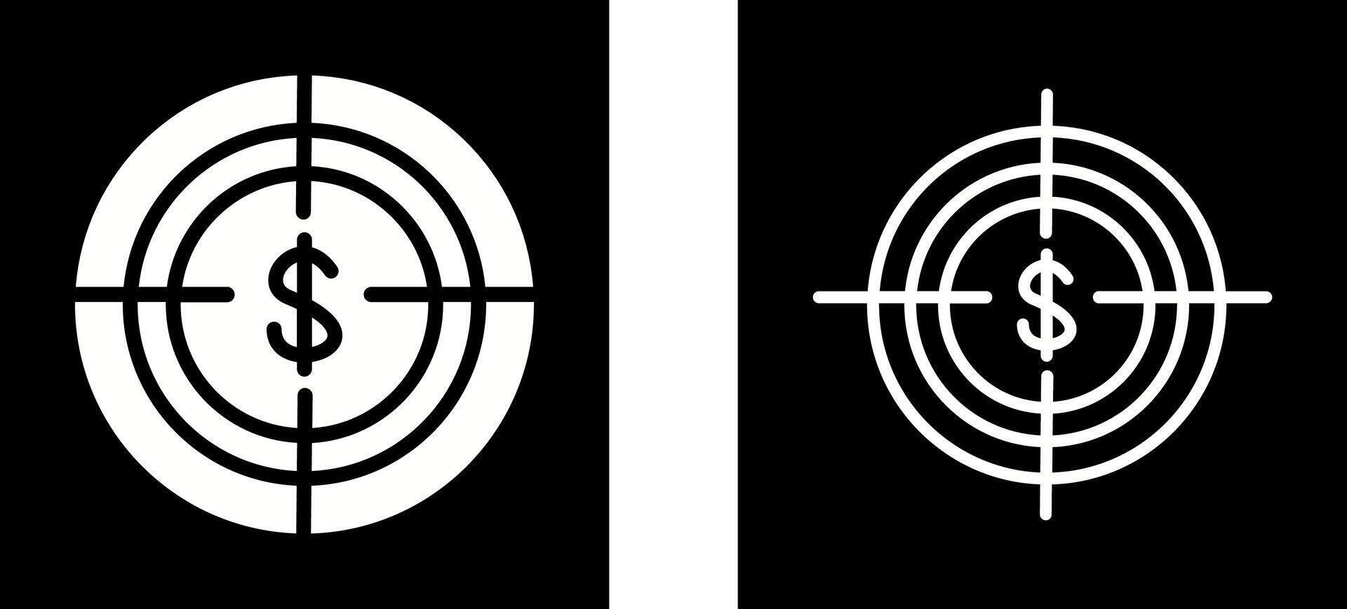 Economic Target Vector Icon