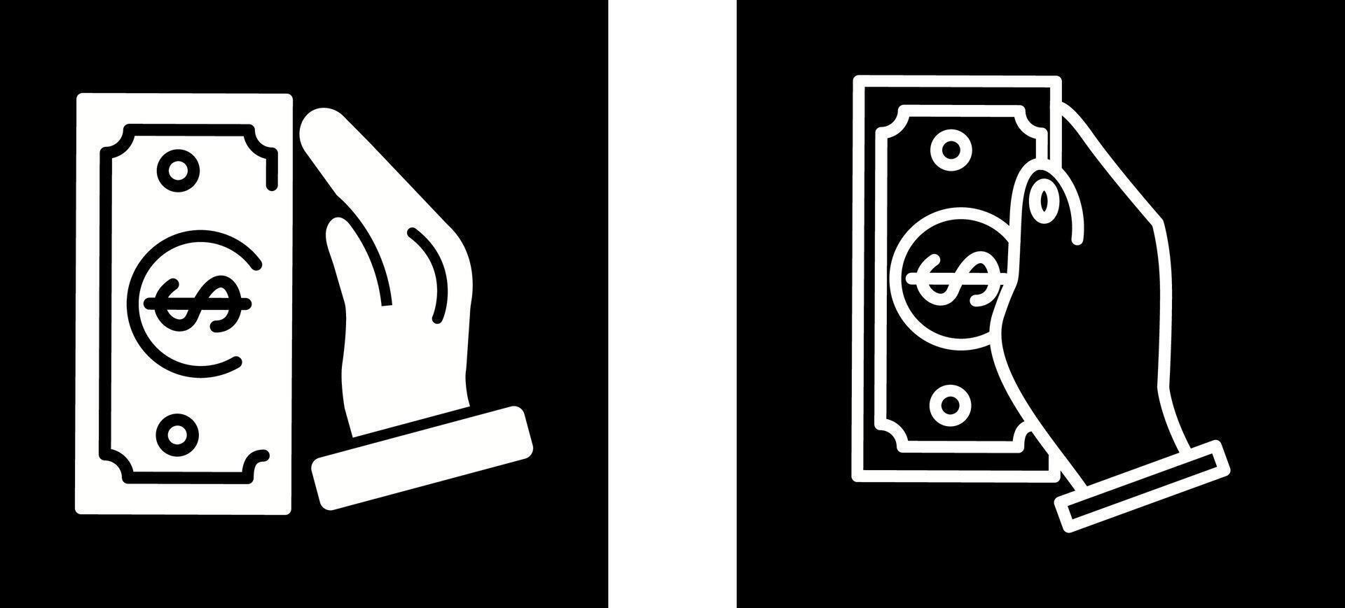 Cash Receiving Vector Icon