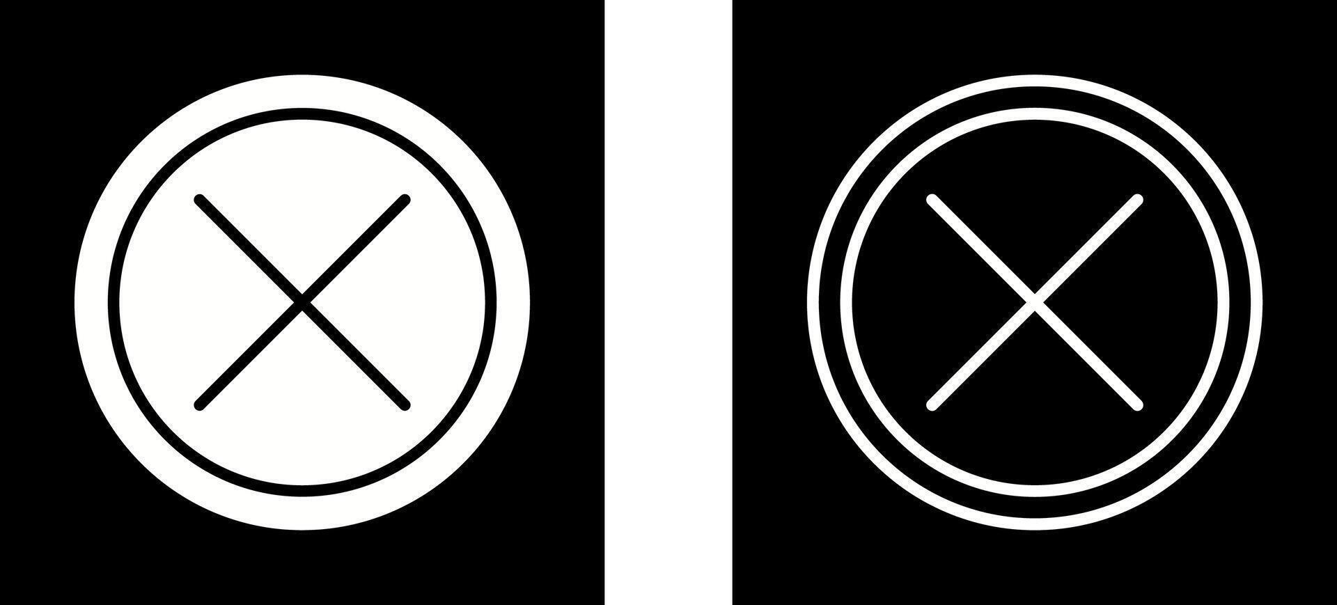 Do Not Cross Vector Icon