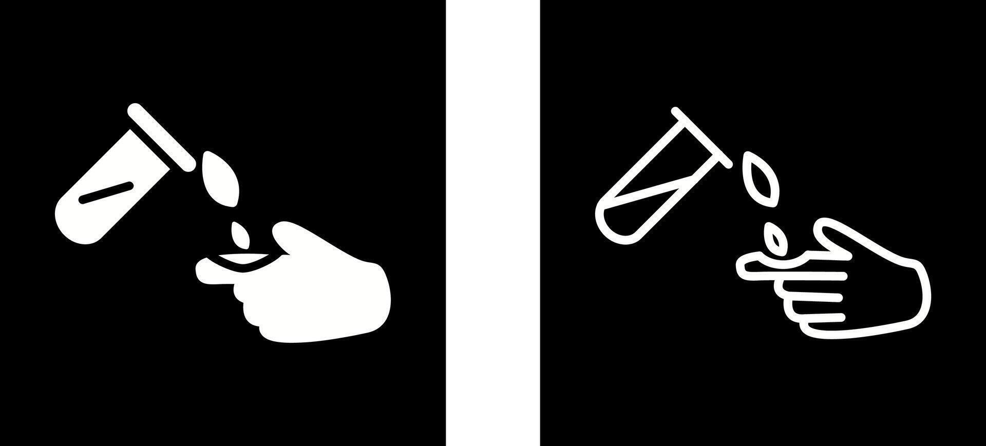 Corrosive Hazard Vector Icon