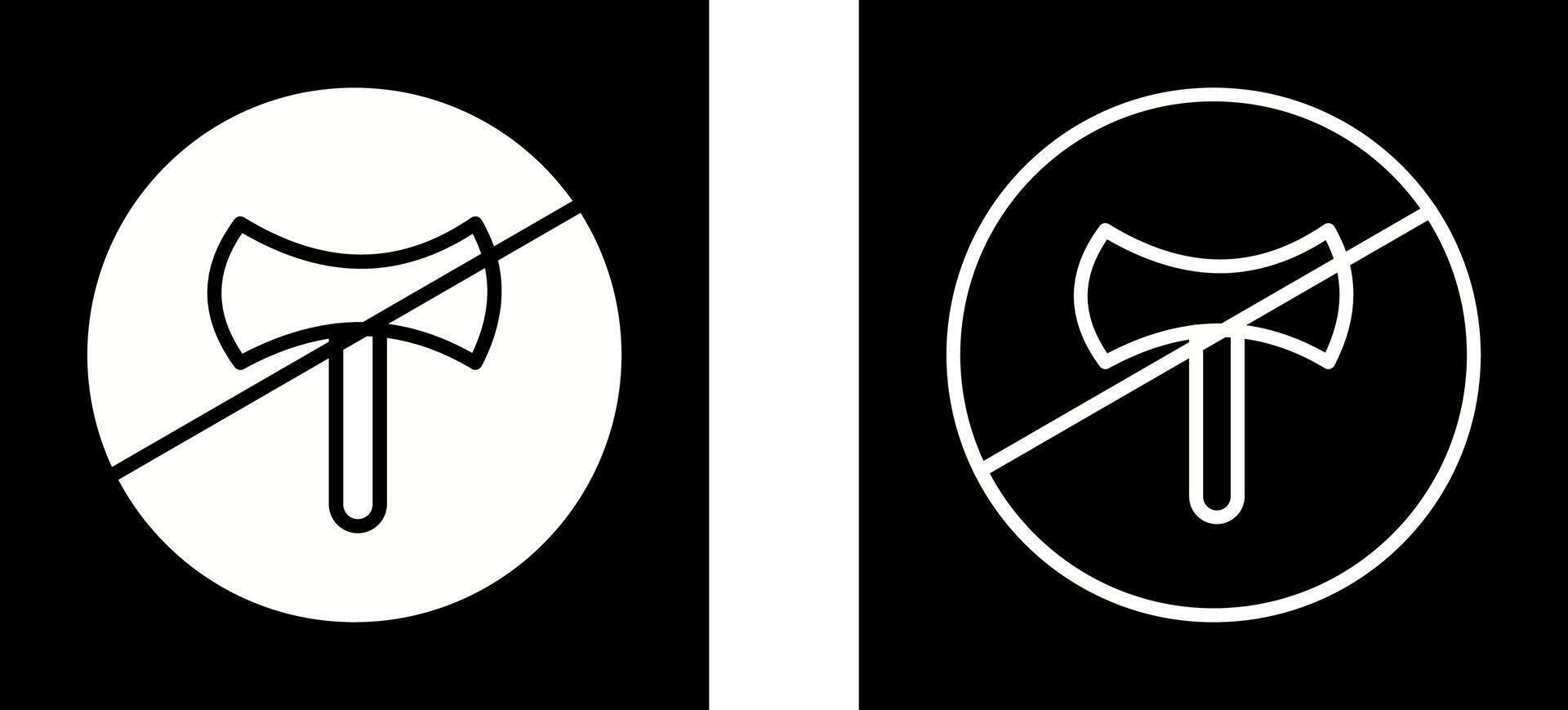 No Weapons Vector Icon