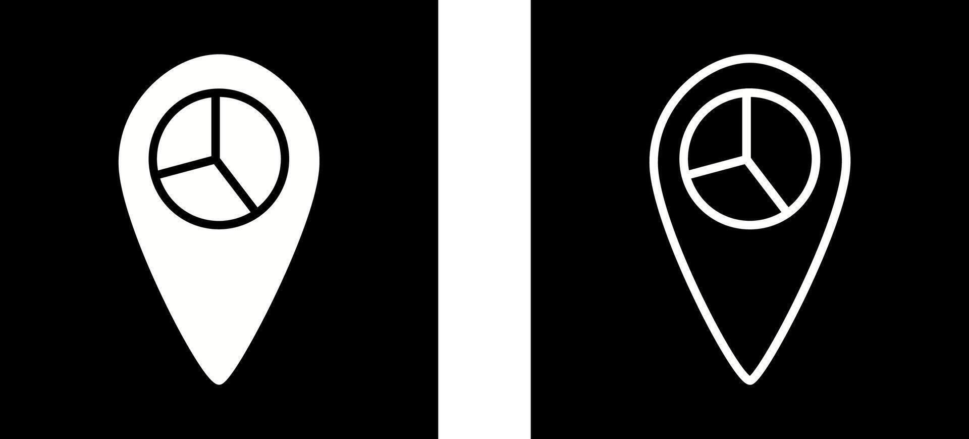 Location Statistics Vector Icon