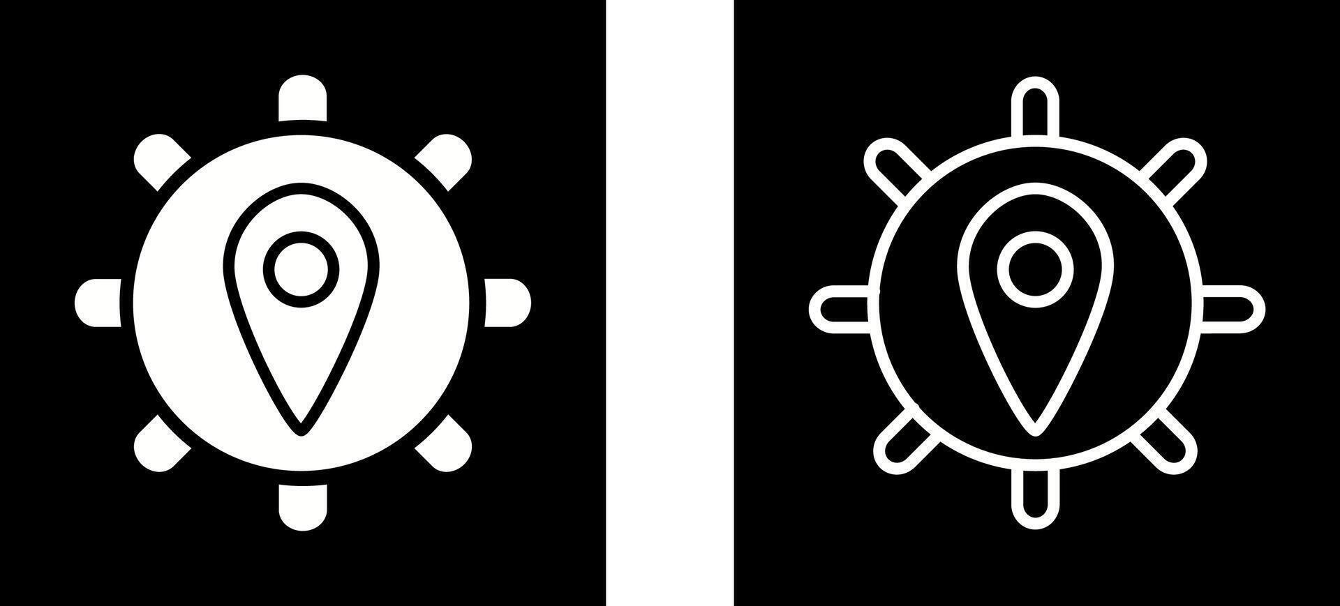 Location Settings Vector Icon
