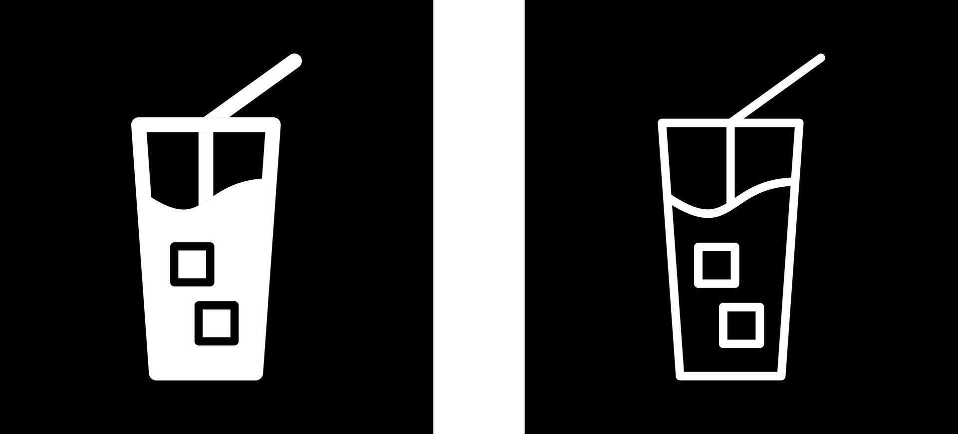 Iced Coffee Vector Icon