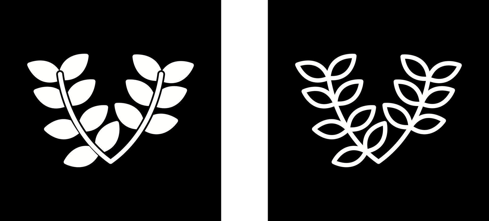 Leaves Wreath Vector Icon