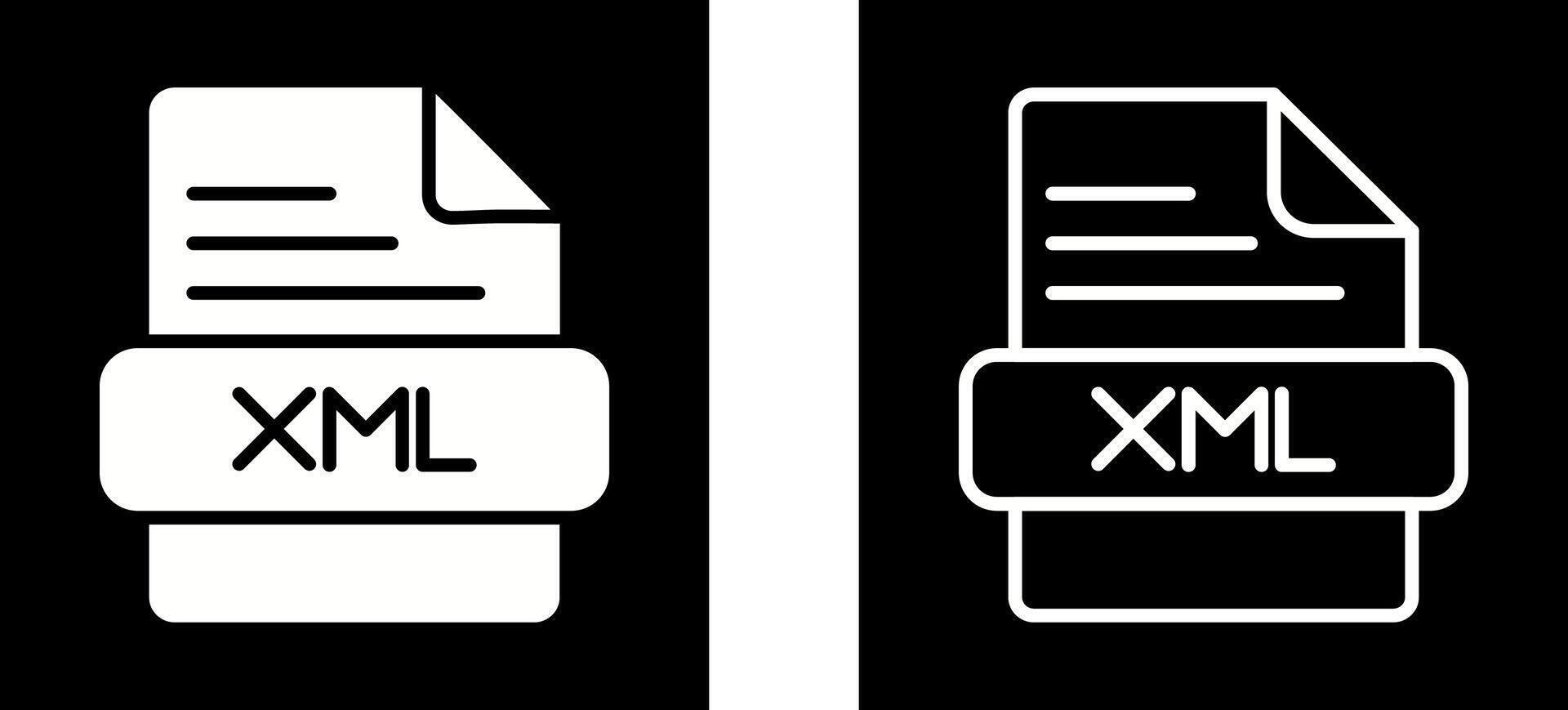 XML Vector Icon
