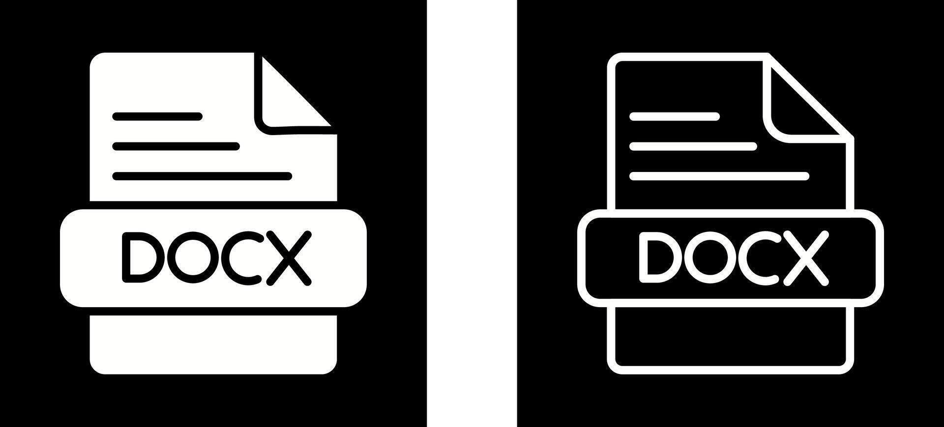 icono de vector docx