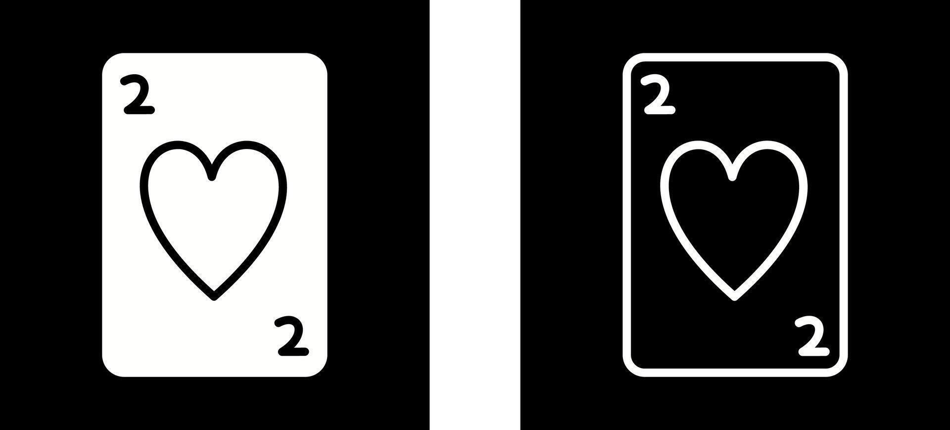 Hearts Card Vector Icon