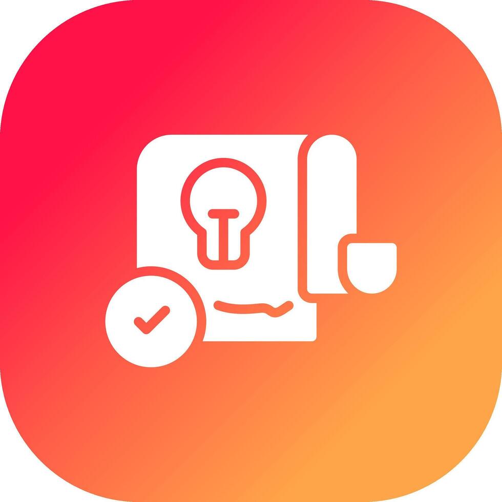 Patent Creative Icon Design vector