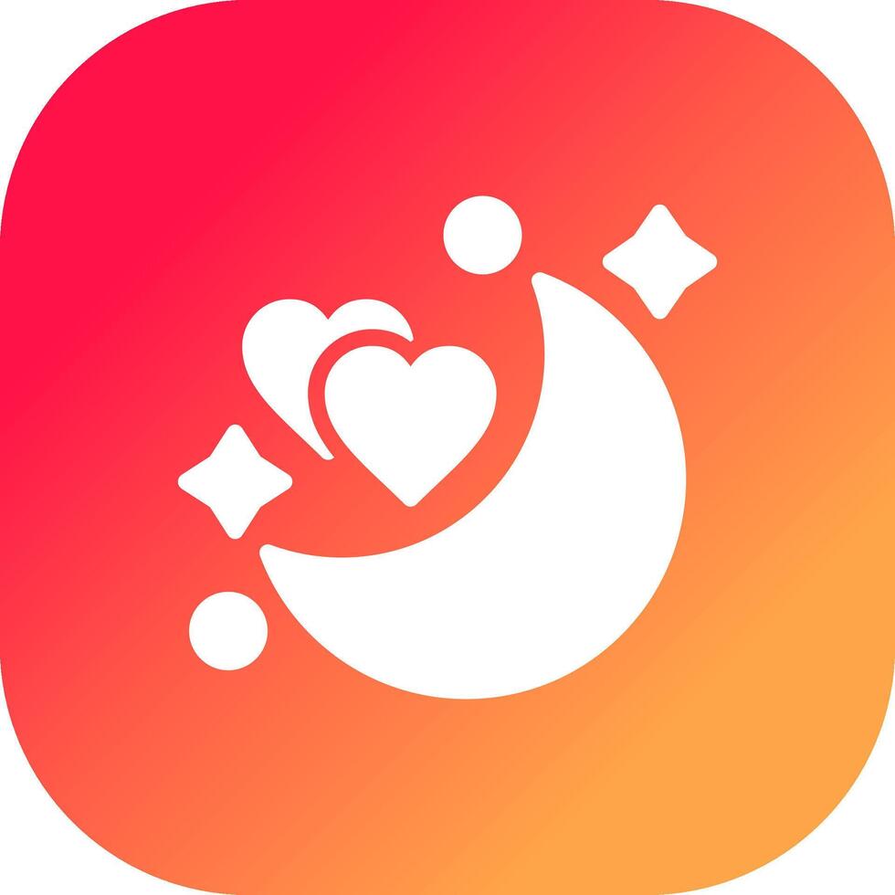 Honeymoon Creative Icon Design vector