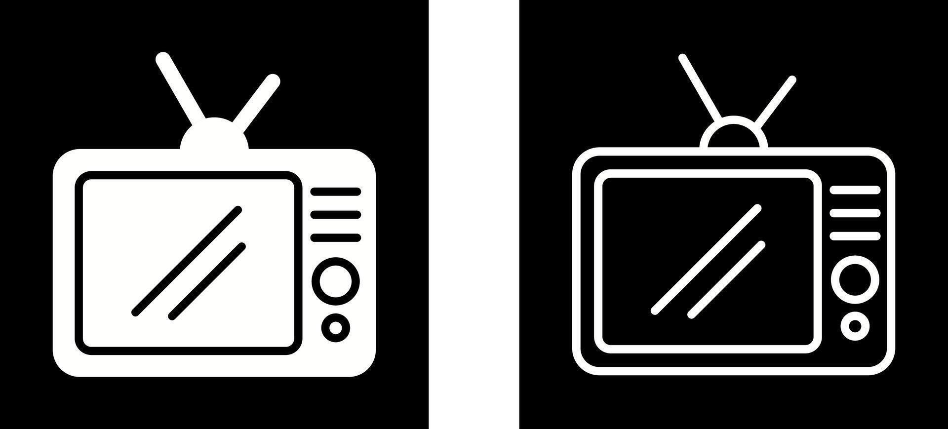 TV Set Vector Icon