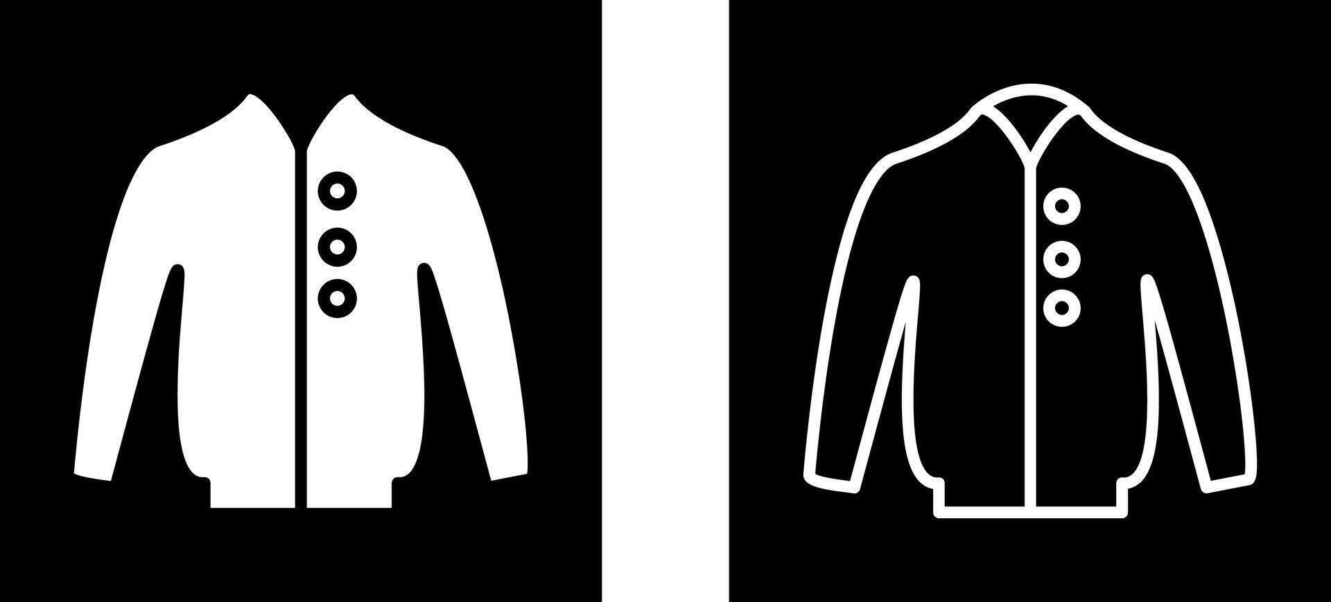 icono de vector de chaqueta de hombre