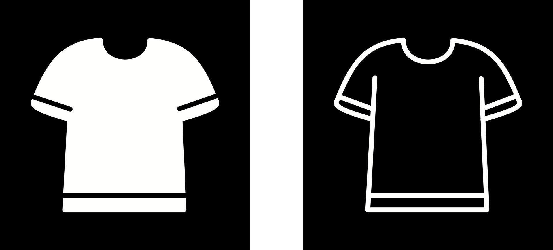 T Shirt with Lines Vector Icon