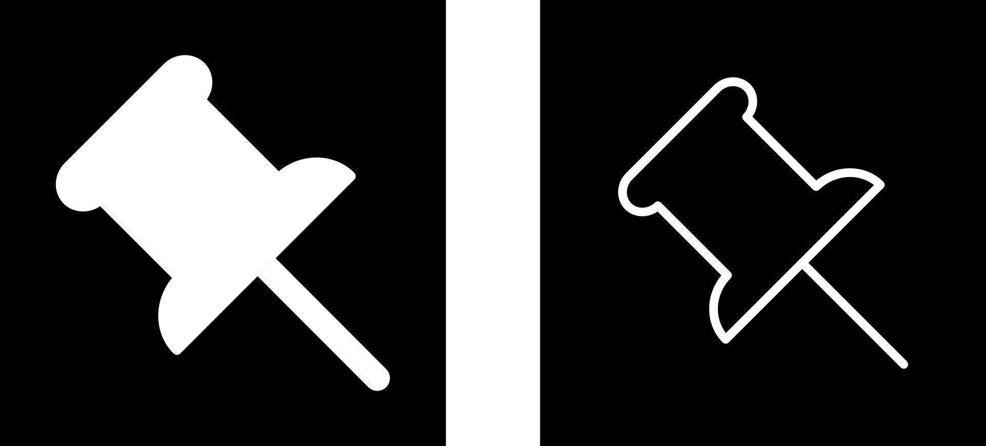 Push Pin Vector Icon
