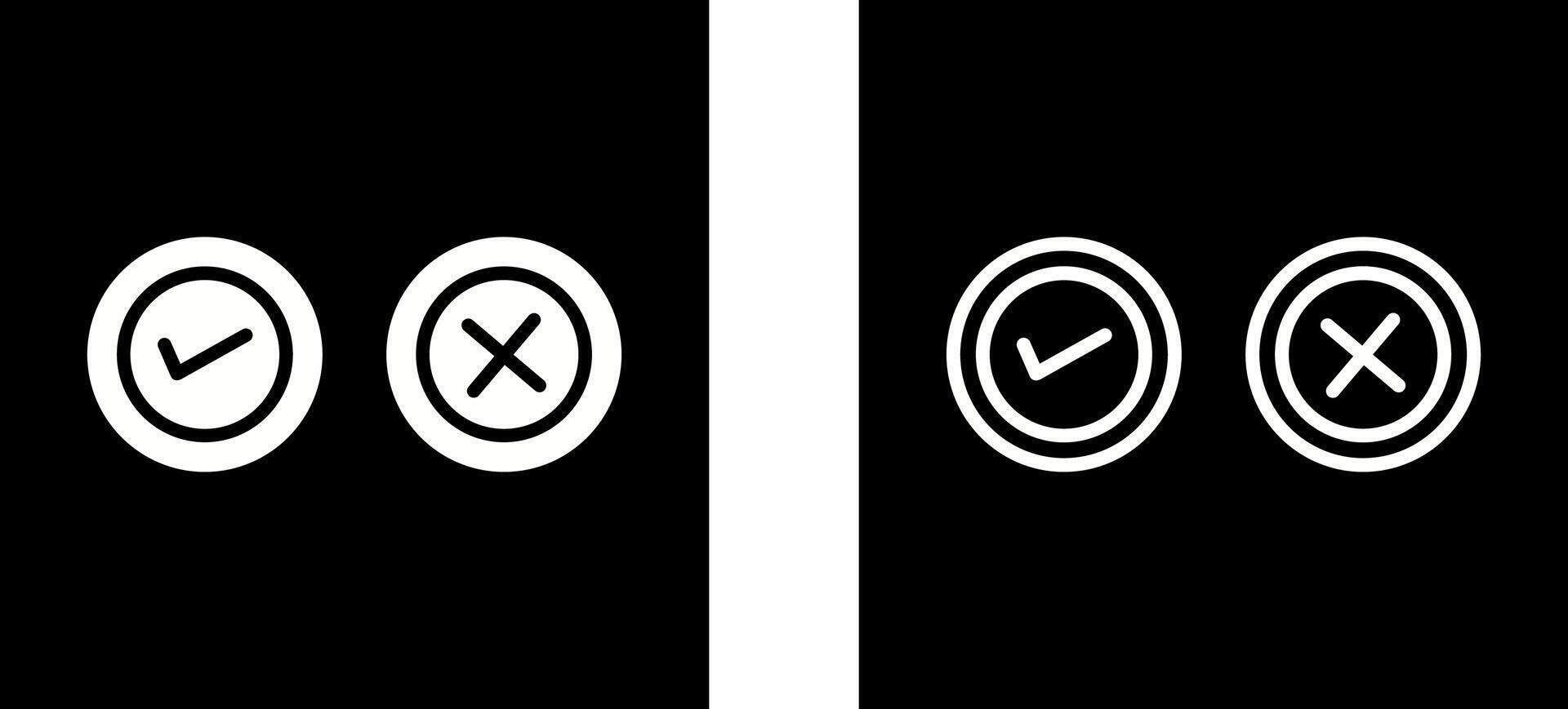 Yes No Option Vector Icon